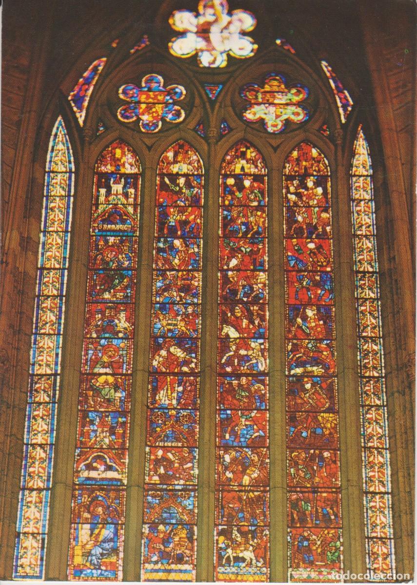 Cartes Postales: (96) LEON. CATEDRAL. VIDRIERAS CUERPO ALTO ... SIN CIRCULAR