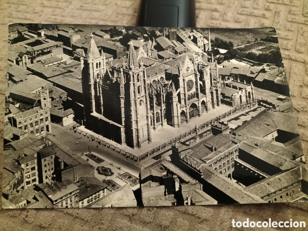 Postales: La catedral de Le&oacute;n , postal antigua , sin circular