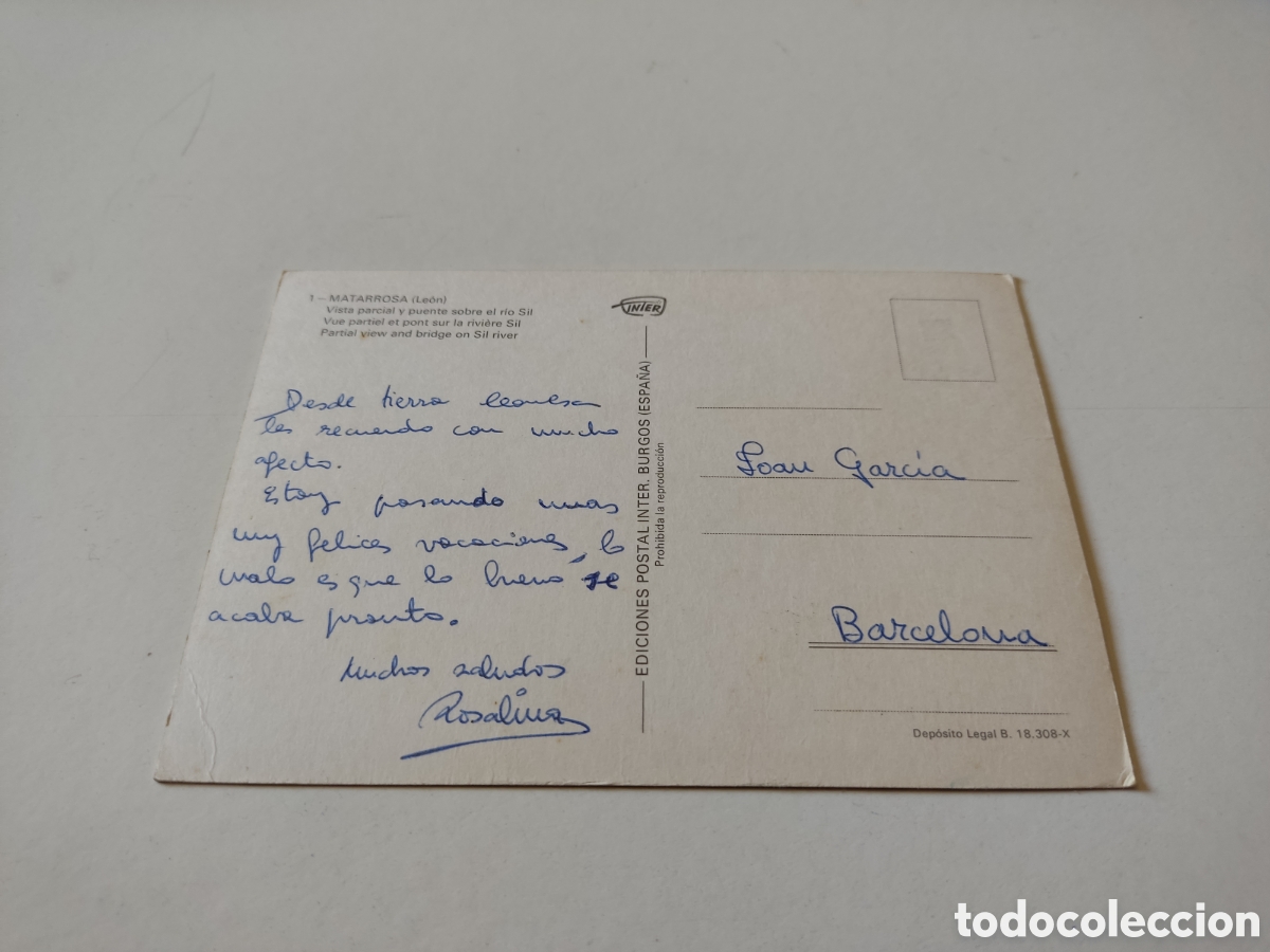 Postales: Postal matarrosa leon - Foto 2