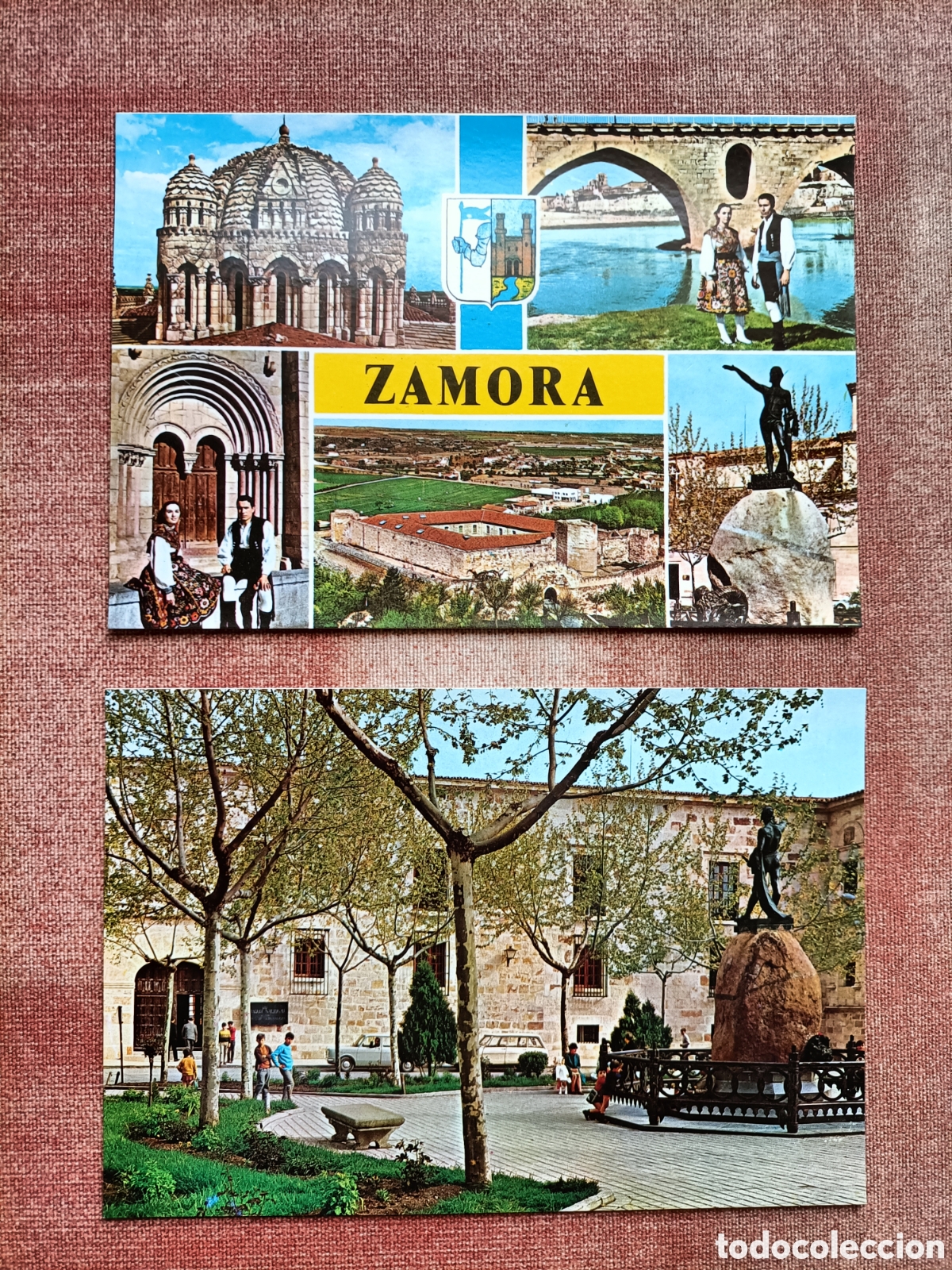 Postales: Lote 2 postales de Zamora - Foto 1