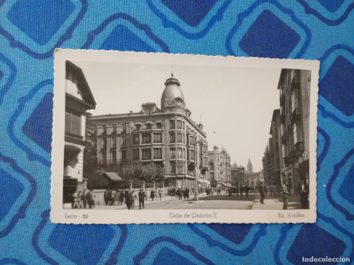 Postales: Le&oacute;n, postal antigua original - Foto 1