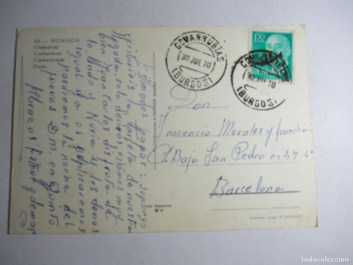 Postales: Burgos - Catedral - Circulada - Foto 2