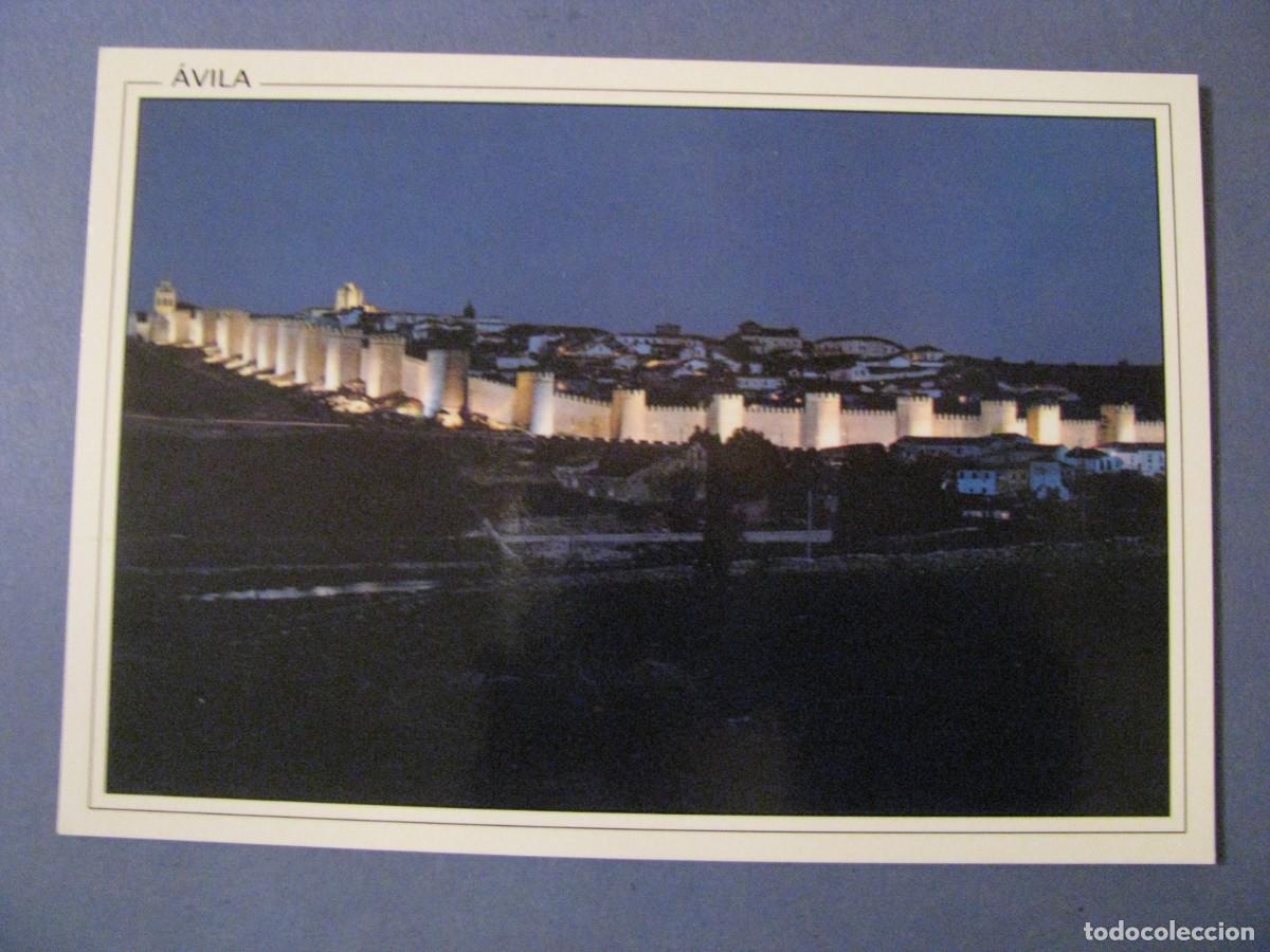 Postales: POSTAL DE AVILA. VISTA NOCTURNA. HERLOGAR.