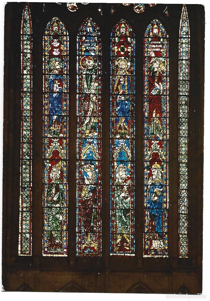 Postales: CATEDRAL, VENTANAL ALTO DEL PRESBITERIO, SIGLO XV / WINDOW. TOP OF THE PRESBYTERIUM.- LEON