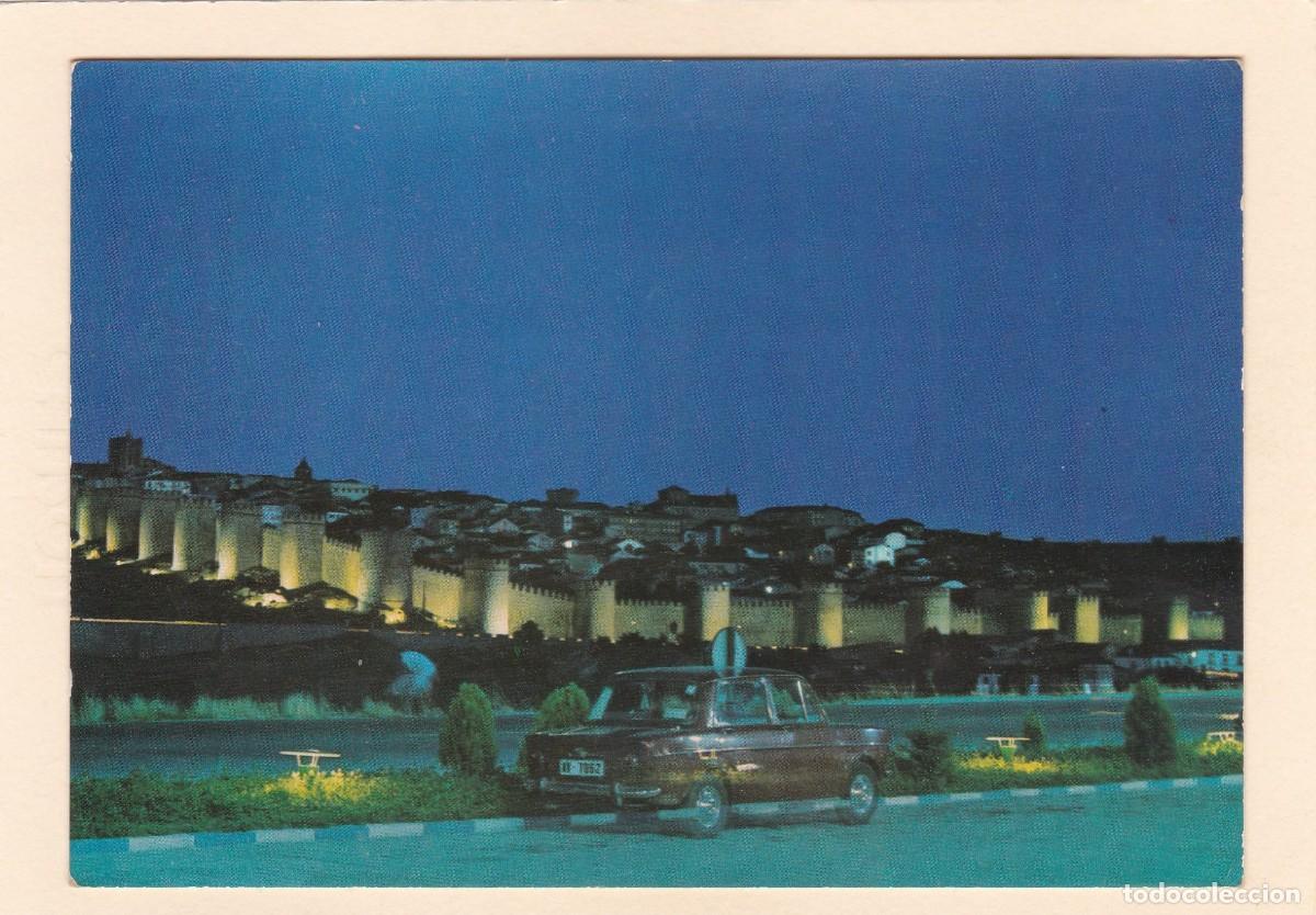 Postkarten: AVILA. VISTA GENERAL NOCTURNA (1971) - COCHE SIMCA 1000