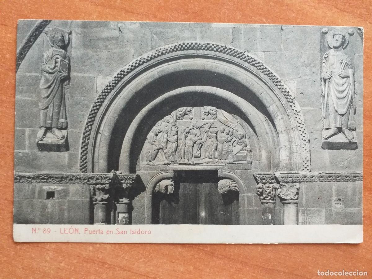 Postales: POSTAL DE L&Eacute;ON - PUERTA DE SAN ISIDORO - Foto 1