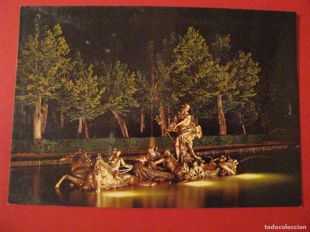 Postkarten: POSTAL DE LA GRANJA DE SAN ILDEFONSO. FUENTE DE NEPTUNO, VISTA NOCTURNA.