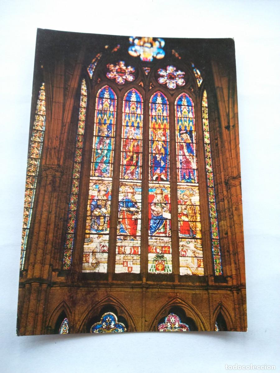 Postales: POSTAL -- LEON - CATEDRAL - CIRCULADA -- - Foto 1