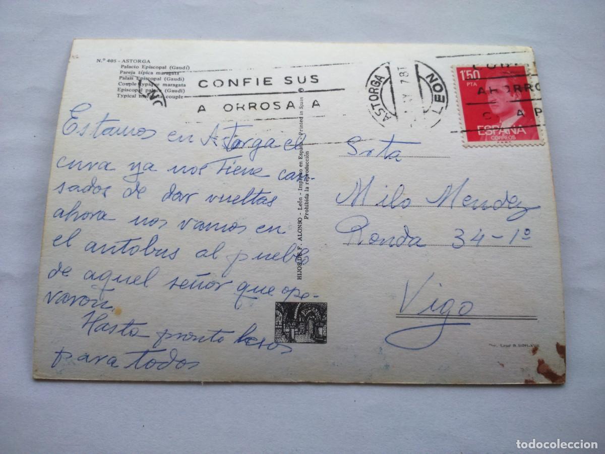 Postales: POSTAL -- ASTORGA -- PALACIO -- USADA -- - Foto 2