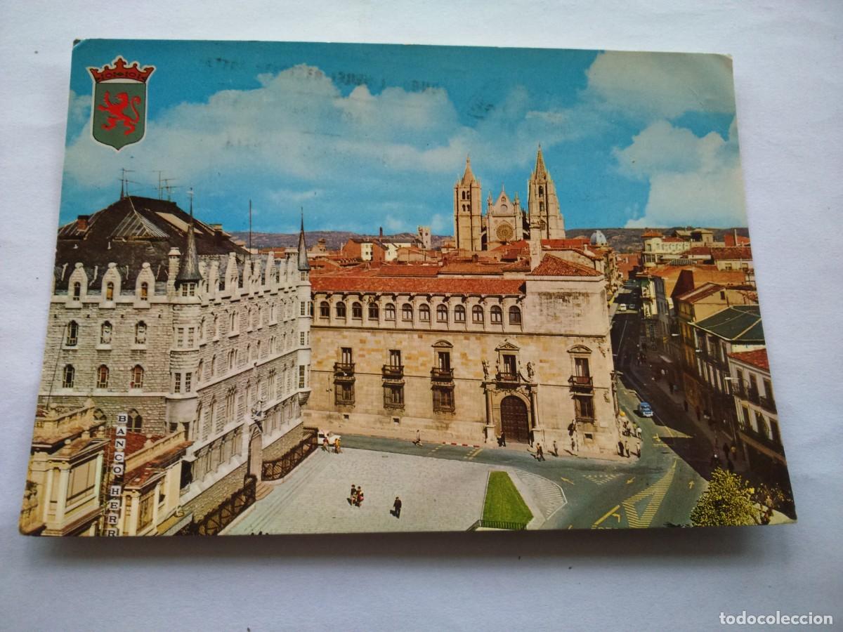 Cartes Postales: POSTAL -- LEON - PLAZA DE SAN MARCELO -- USADA --