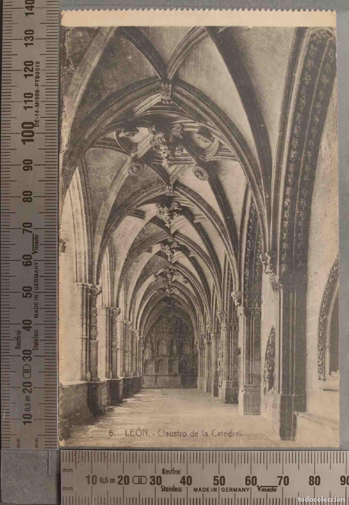 Postales: POSTAL. LEON 9 CLAUSTRO DE LA CATEDRAL - Foto 1