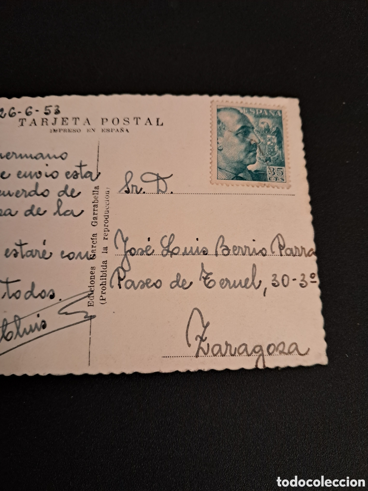 Postales: Postal Valladolid 1953 - Foto 5