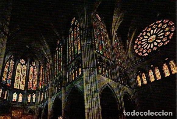Postales: :::: PR354 - POSTAL - LE&Oacute;N - CATEDRAL - CRUCEIRO - Foto 1