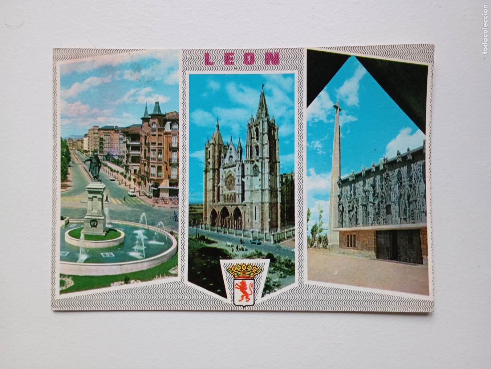 Postales: POSTAL DE LE&Oacute;N. CIRCULADA. TDKP26Z - Foto 1