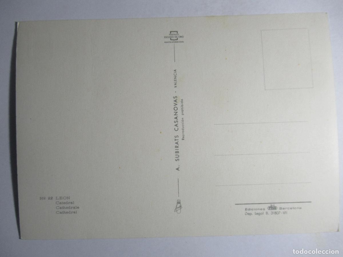 Postales: Le&oacute;n - Catedral - S/C - Foto 2