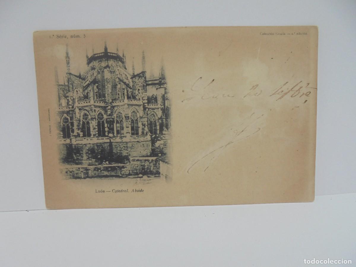 Postales: TARJETA POSTAL. LEON. CATEDRAL. ABSIDE. - Foto 1