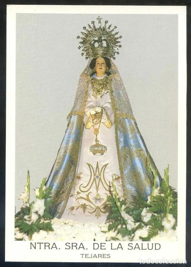 Postales: Tejares. *Nuestra Se&ntilde;ora de la Salud* Dorso impreso.