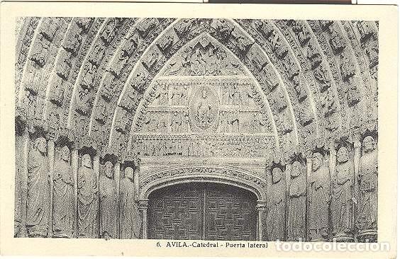 Postales: &Aacute;vila - Catedral - Puerta lateral - Foto 1