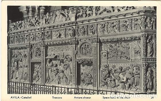 Postales: &Aacute;vila - Catedral - Trascoro - Foto 1