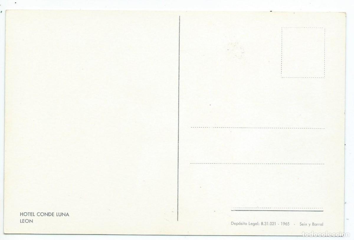 Postales: &rdquo; HOTEL CONDE LUNA &rdquo;.- LEON - Foto 2