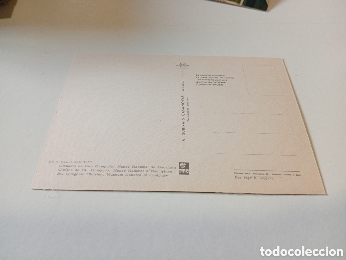 Postales: Postal Valladolid claustro - Foto 2