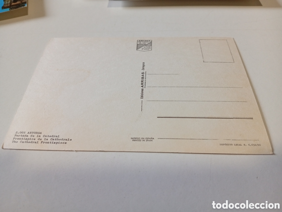 Postales: Postal Astorga portada de la catedral - Foto 2