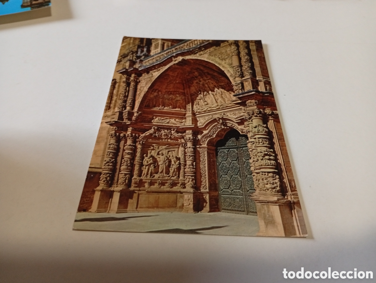 Postales: Postal Astorga portada de la catedral - Foto 1