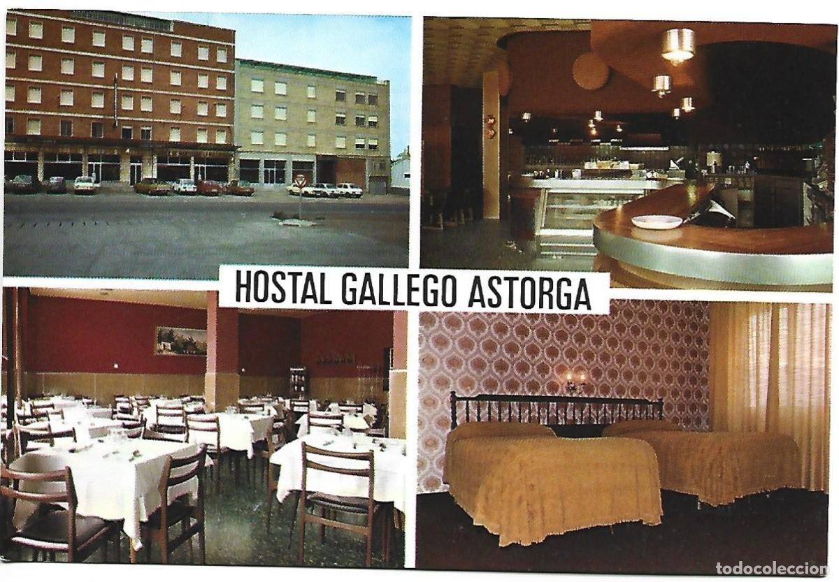 Postales: &rdquo; HOSTAL GALLEGO &rdquo;.- ASTORGA / LEON - Foto 1