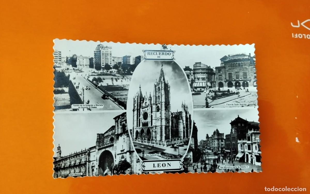 Postales: LEON , POSTAL ANTIGUA , BLANCO Y NEGRO - Foto 1