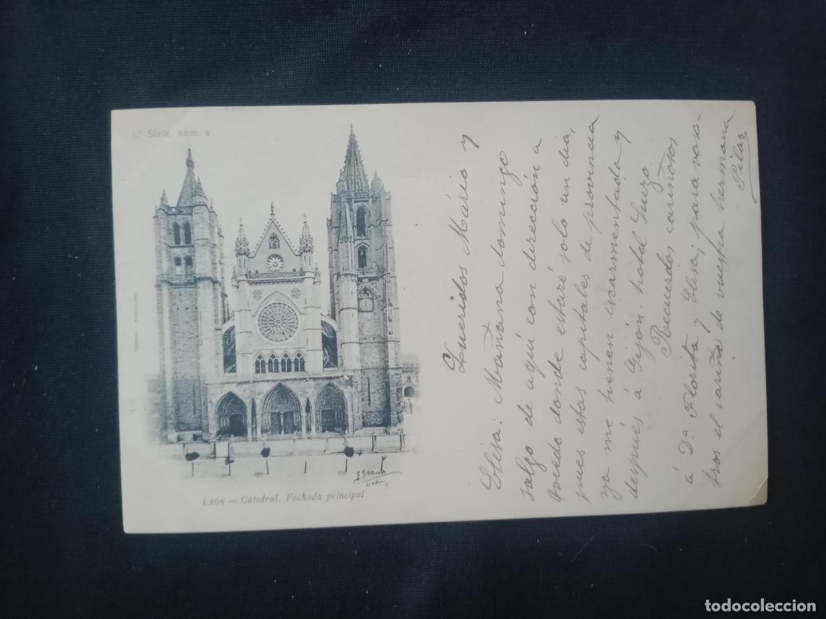 Postales: Le&oacute;n. Dorso sin dividir - Foto 1