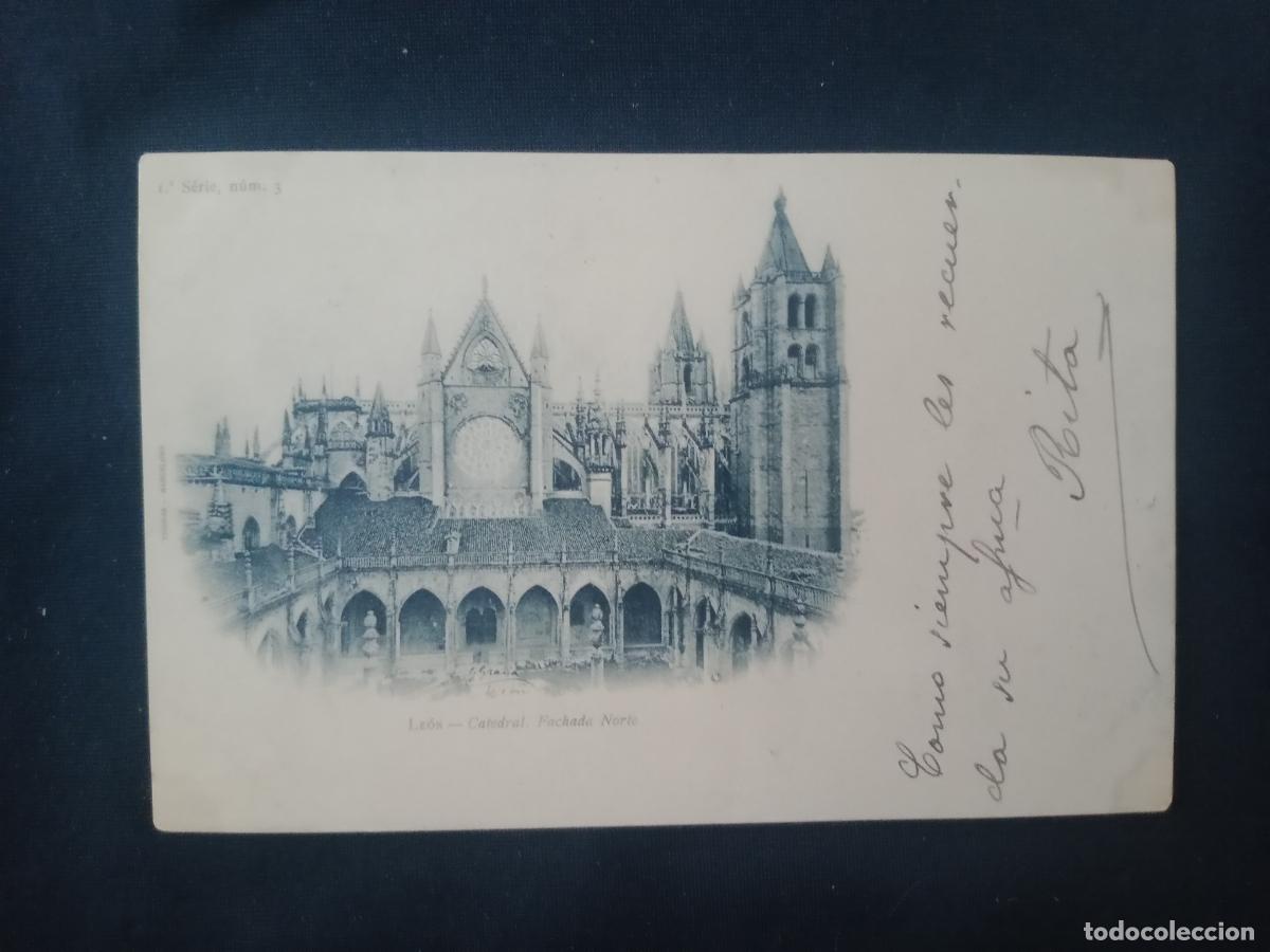 Postales: Le&oacute;n. Dorso sin dividir - Foto 1