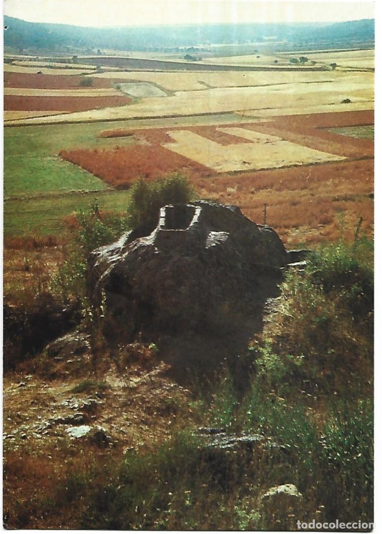 Postales: SARCOFAGO MEDIEVAL TALLADO EN LA ROCA.- CALATA&Ntilde;AZOR / SORIA - Foto 1