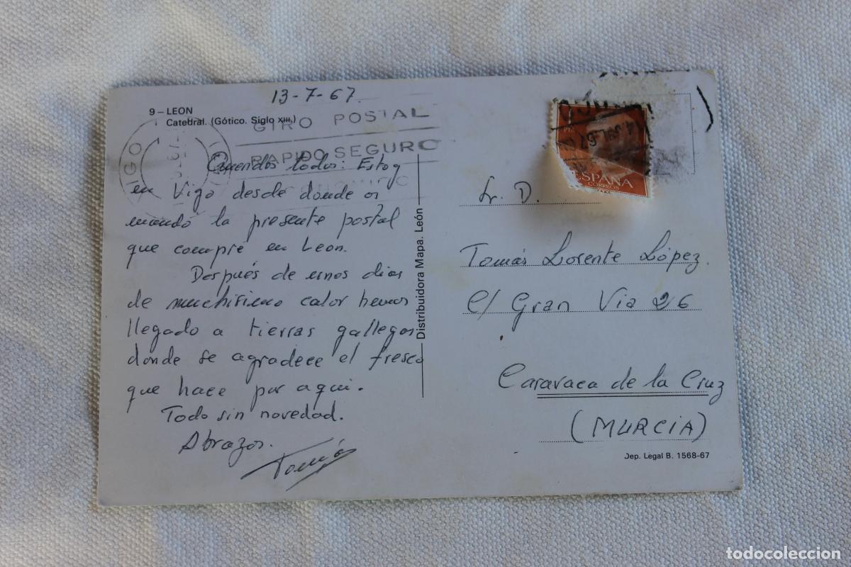 Postales: CATEDRAL DE LEON 1967 - Foto 2