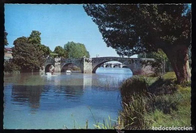 Postales: Palencia. *R&iacute;o Carri&oacute;n. Puentecillas* Ed. G. Garrabella-S.R.C. n&ordm; 8. Circulada 1963.