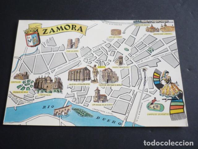 Postales: ZAMORA PLANO CIUDAD POSTAL - Foto 1