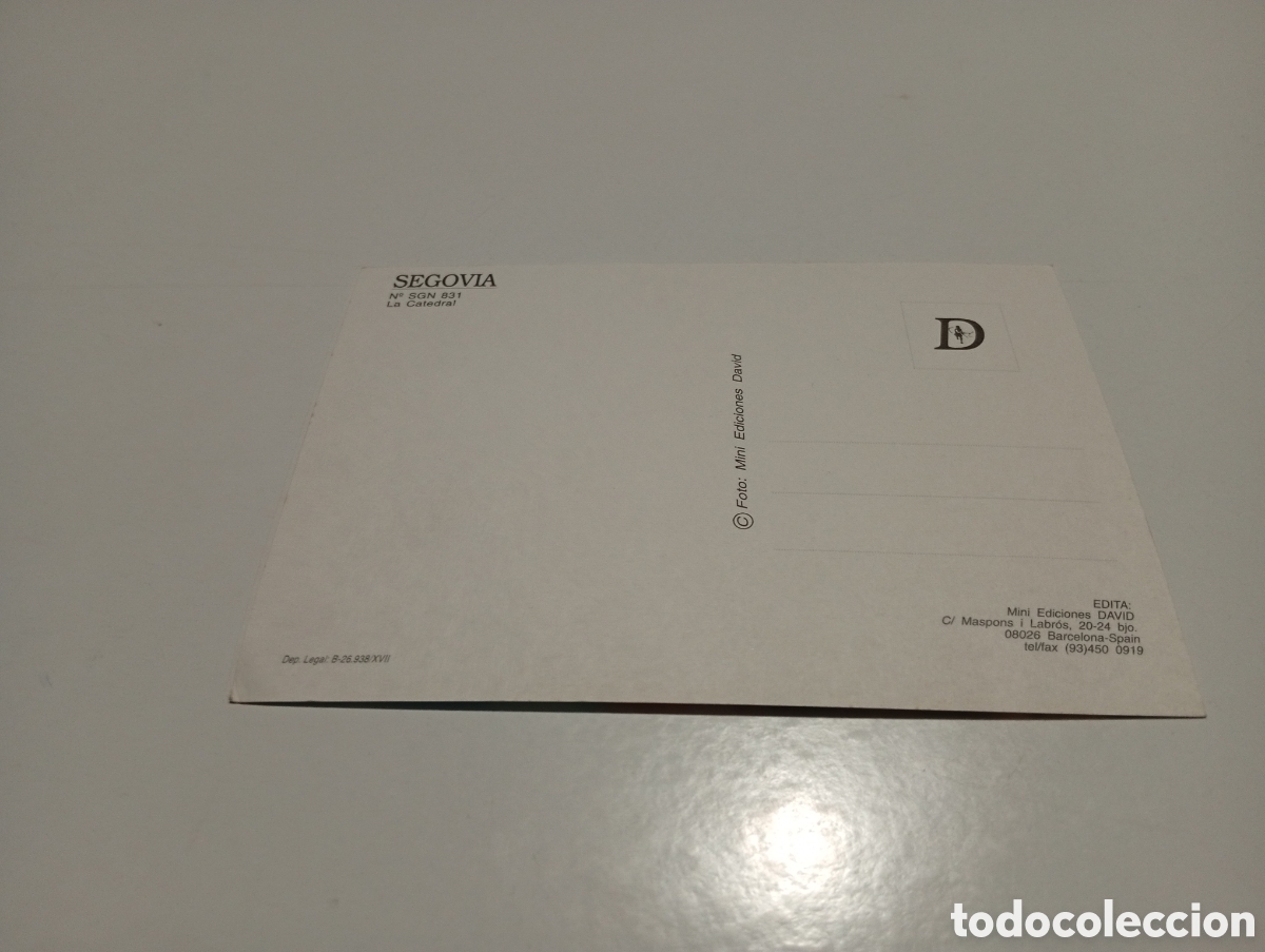 Postales: Postal Segovia catedral - Foto 2