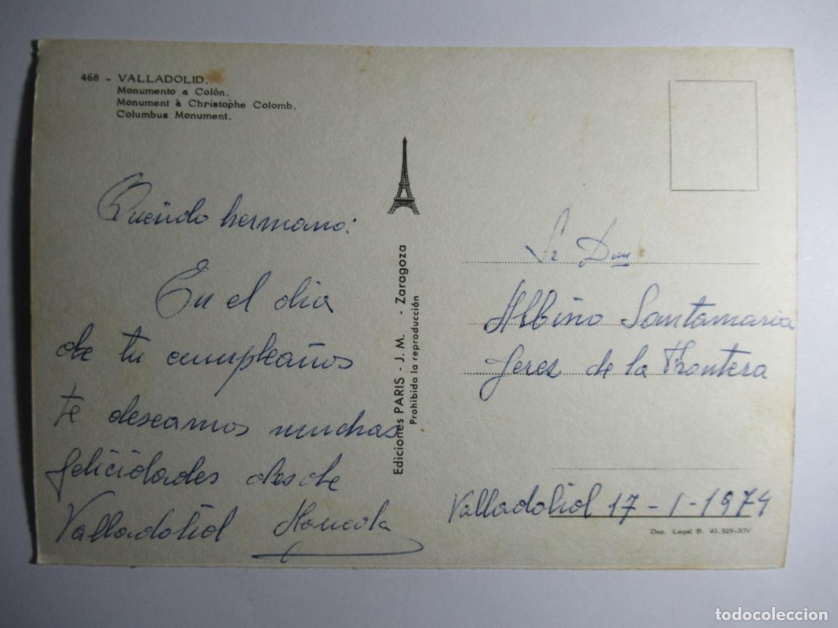 Postales: Valladolid - Monumento a Col&oacute;n - Foto 2