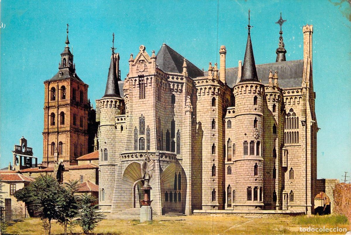 Postales: Postal Edificio Palacio Episcopal de Astorga, Obra de Gaud&iacute;, Le&oacute;n, Espa&ntilde;a - Foto 1