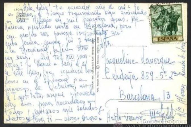 Postales: Le&oacute;n. *Catedral*  Ed. Everest. Circulada. - Foto 2
