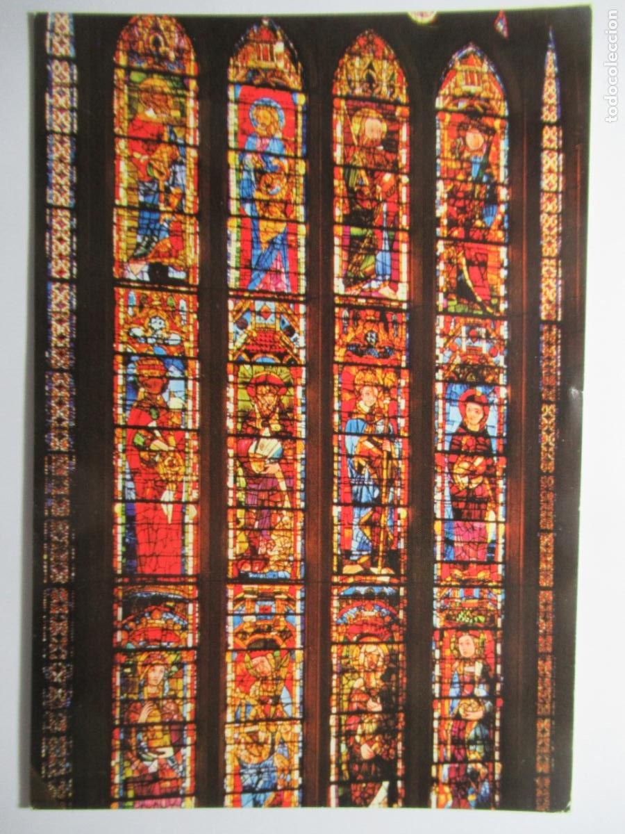 Postales: Le&oacute;n - Catedral. Vidrieras - Foto 1