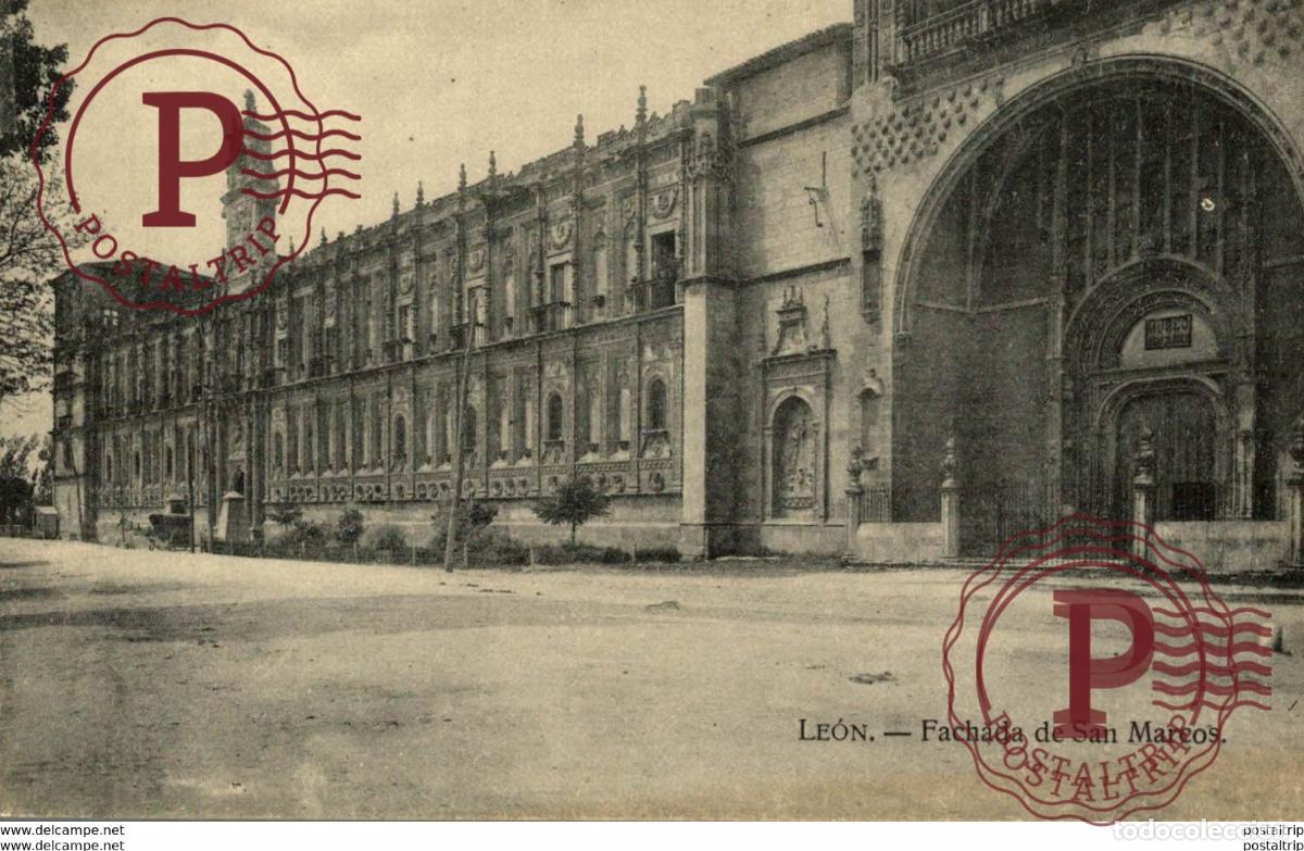 Postales: LE&Oacute;N. FACHADA DE SAN MARCOS - Foto 1