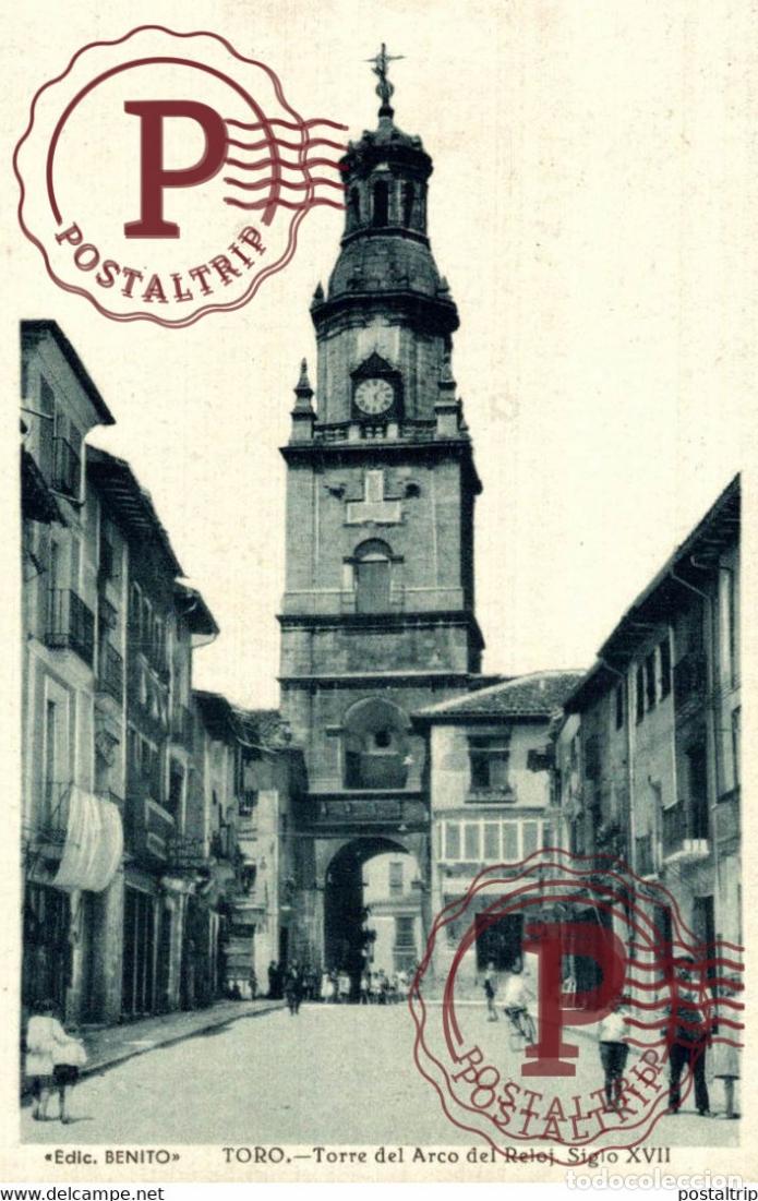Postales: ZAMORA. TORO. TORRE DEL RELOJ. - Foto 1