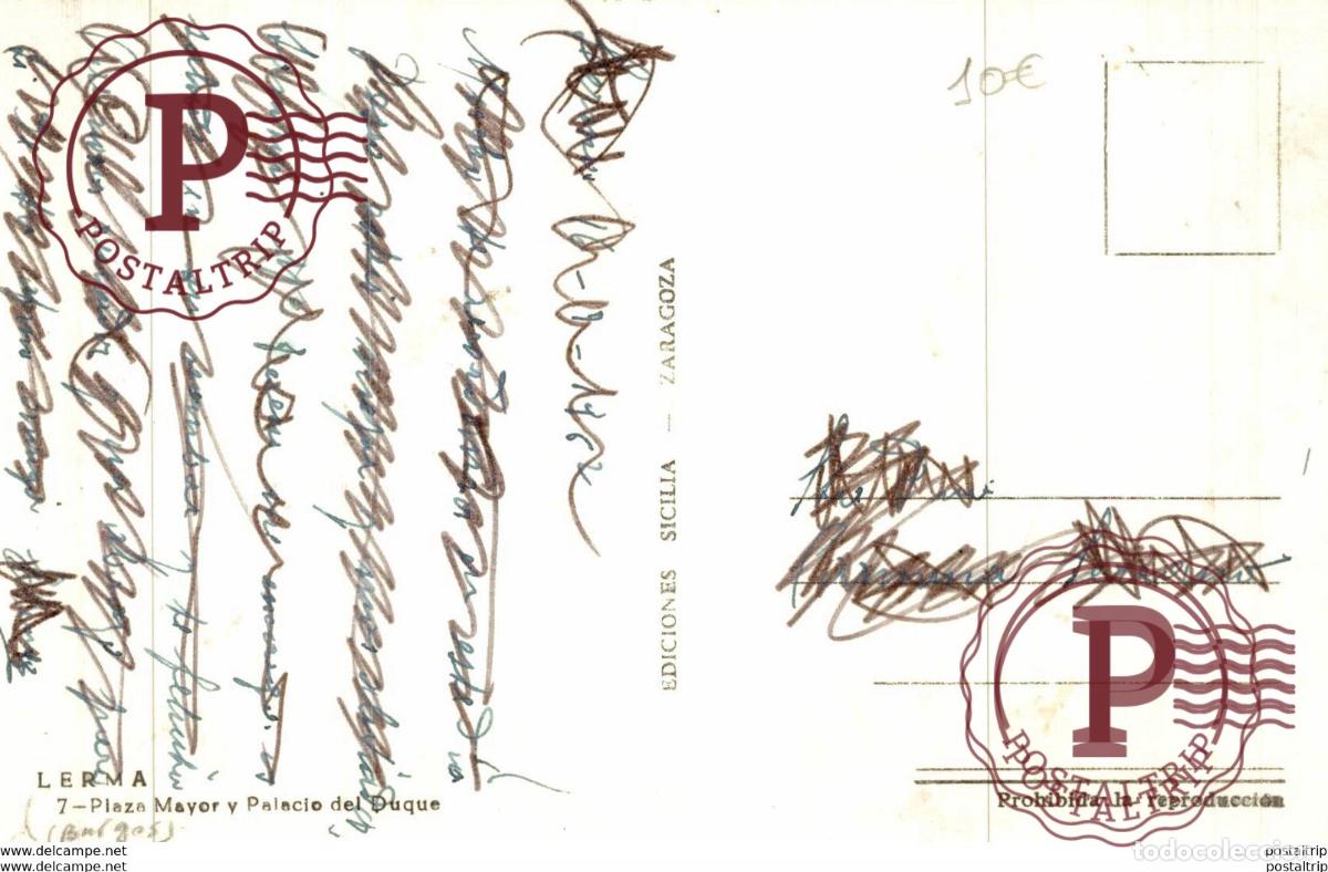 Postales: LERMA. PLAZA MAYORY PALACIO DEL DUQUE - Foto 2