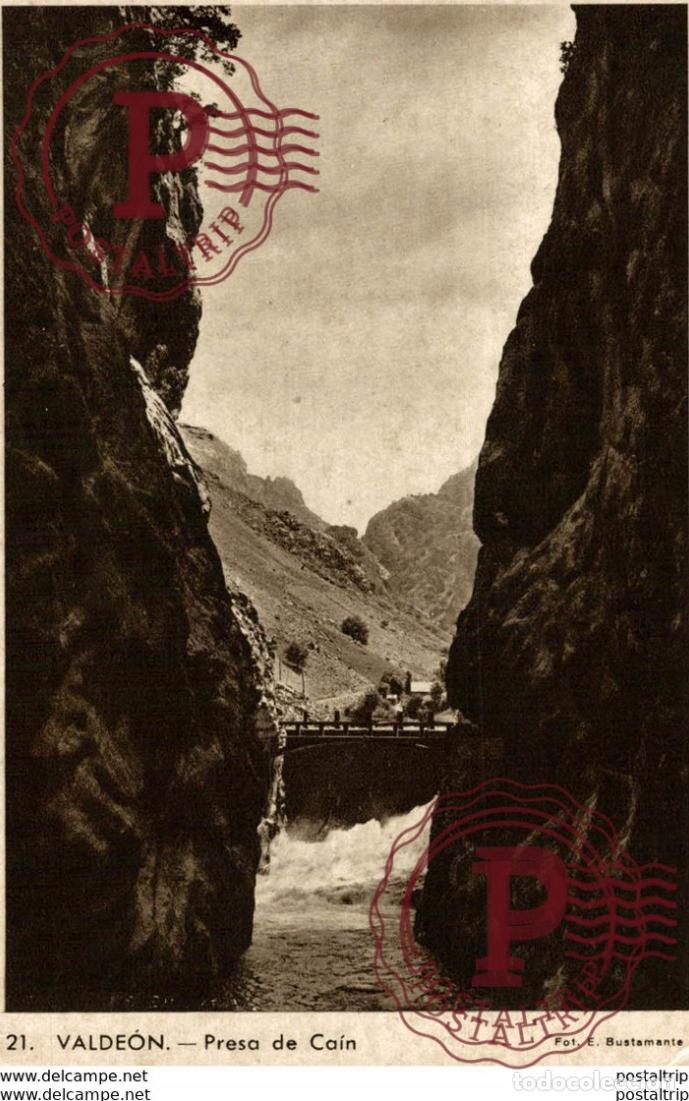 Postales: VALDEON PRESA DE CAIN - Foto 1