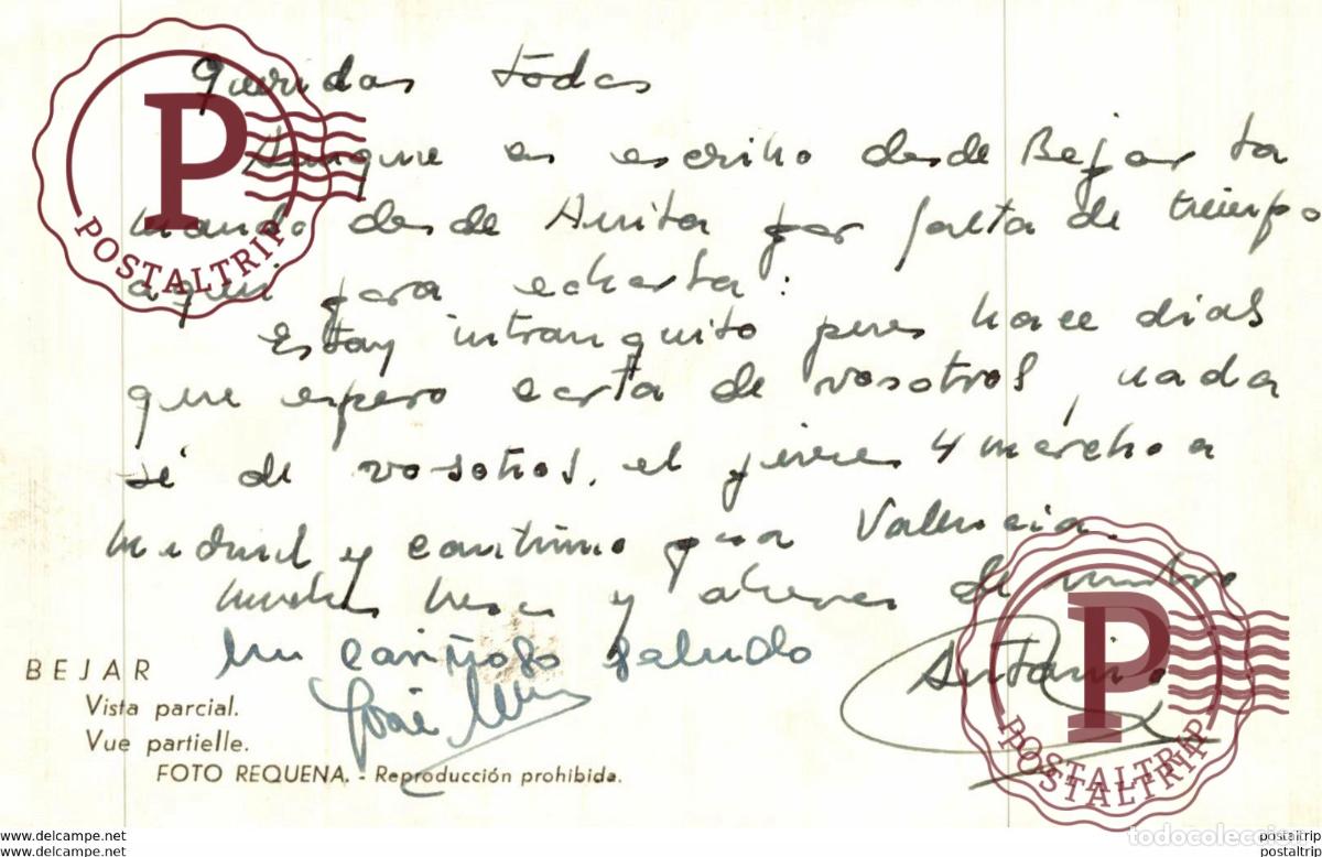 Postales: BEJAR. VISTA PARCIAL - Foto 2
