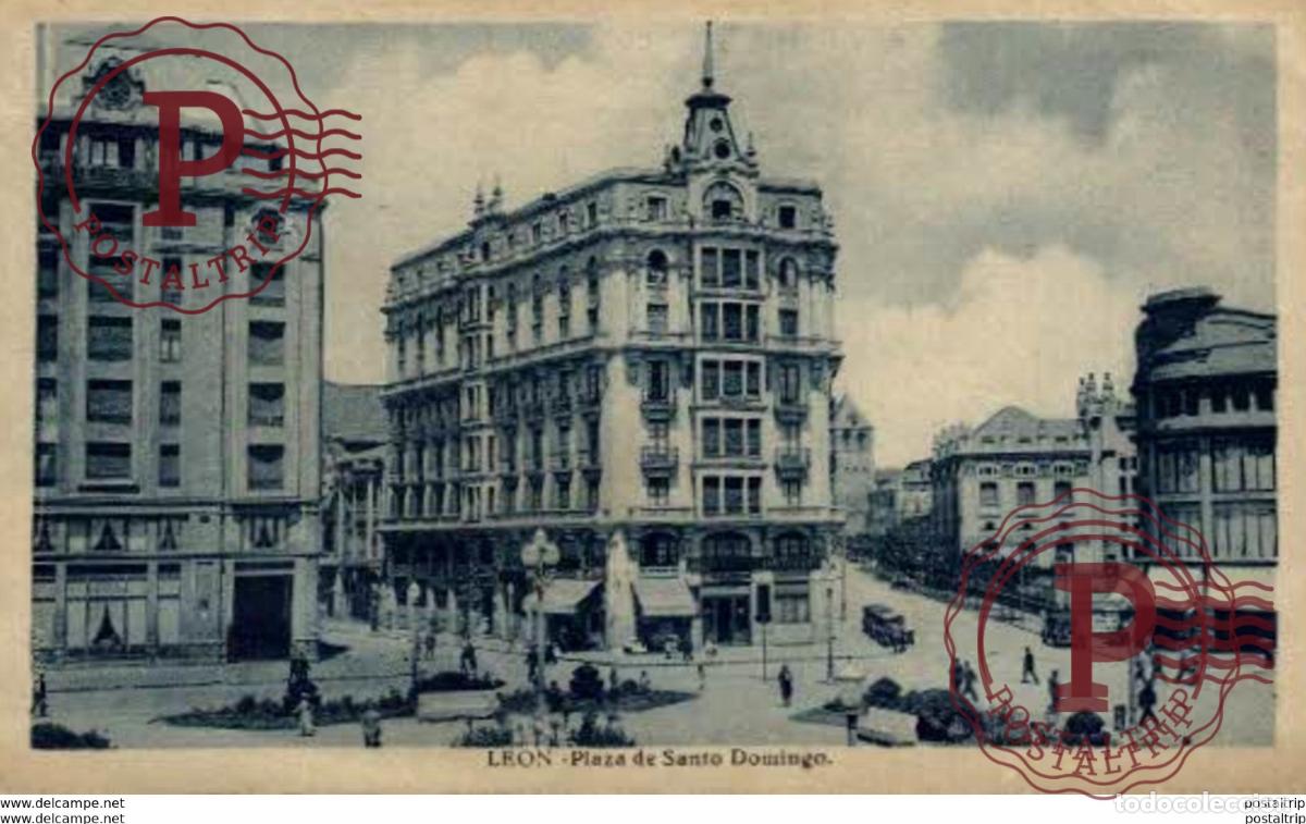 Postales: LEON. PLAZA DE SANTO DOMINGO - Foto 1