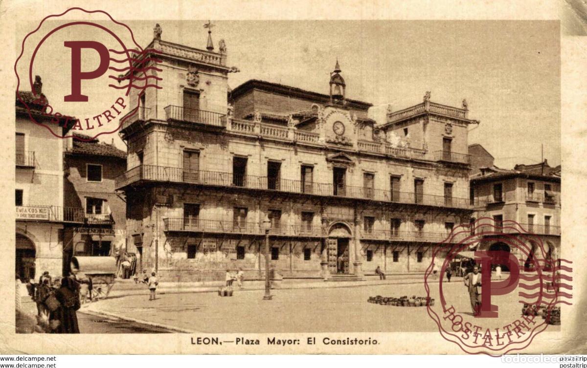 Postales: LEON. PLAZA MAYOR. EL CONSISTORIO - Foto 1
