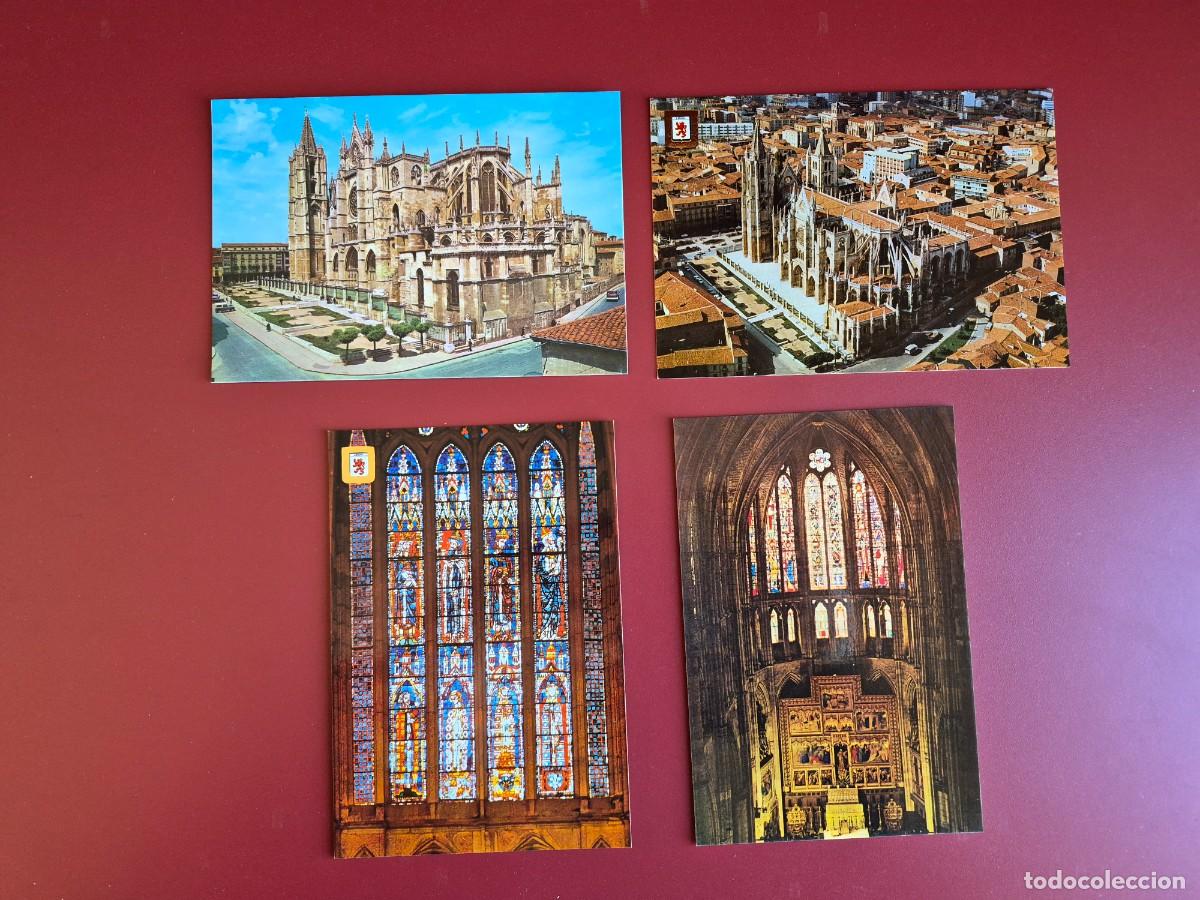 Postales: 4 postales de LEON, sin circular - Foto 1