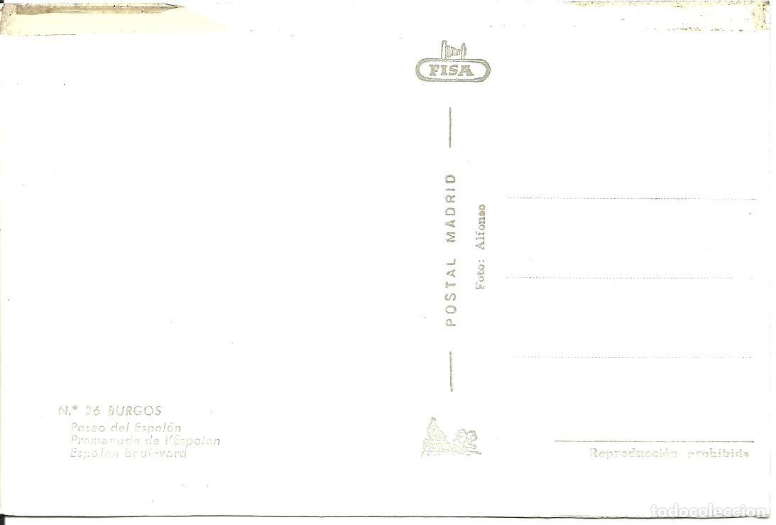 Postales: Burgos - Paseo del Espolon - Foto 2