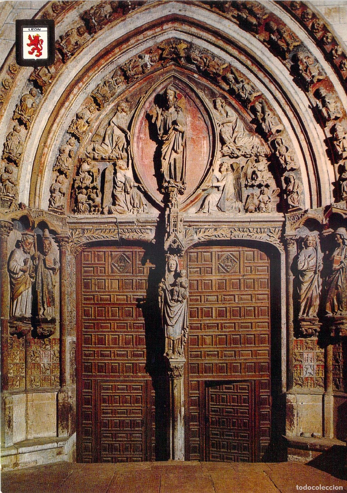 Postales: Postal Catedral de Le&oacute;n: Portada del Dado - Foto 1